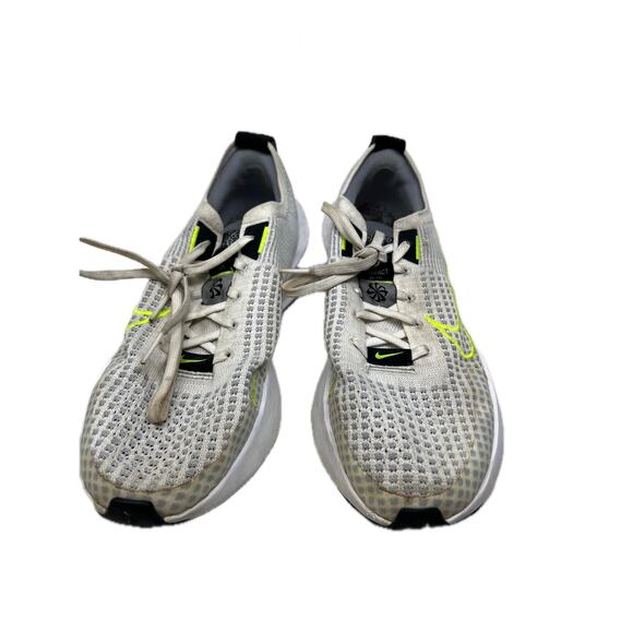 Nike Interact Run White Wolf Grey Black Volt Mens 8.5 - Picture 1 of 8